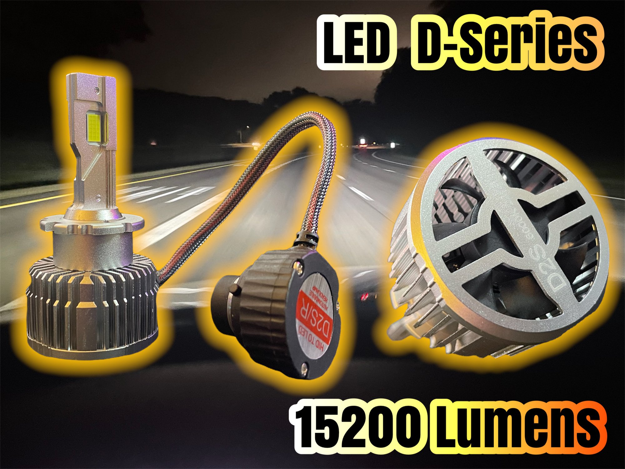 LED D-Series Headlight Bulbs 15200 Lumens