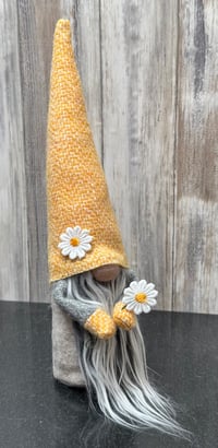 Image 5 of Harris Tweed Wee Daisy flower Gnome