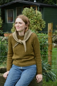 Image 1 of Roll Neck Donegal Fleck Sweater - Made in Ireland