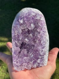 Image 1 of Amethyst Base Cut Polished Edge #2021