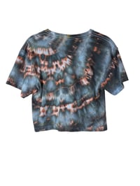 Image 4 of XS Crop Tee in Ember Ice Dye