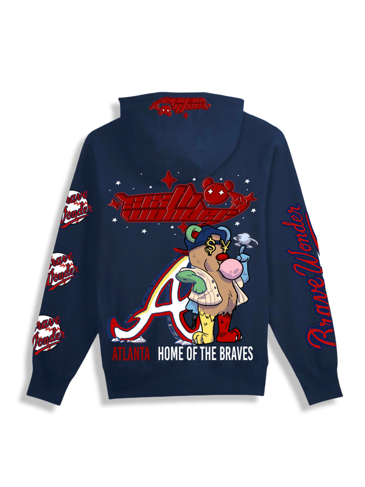 Image of Brave Wonder ATL zip-up hoodie