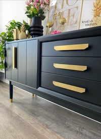 Image 3 of Mid Century Modern Vintage Black G Plan Sideboard  - TV Cabinet - Drinks Cabinet
