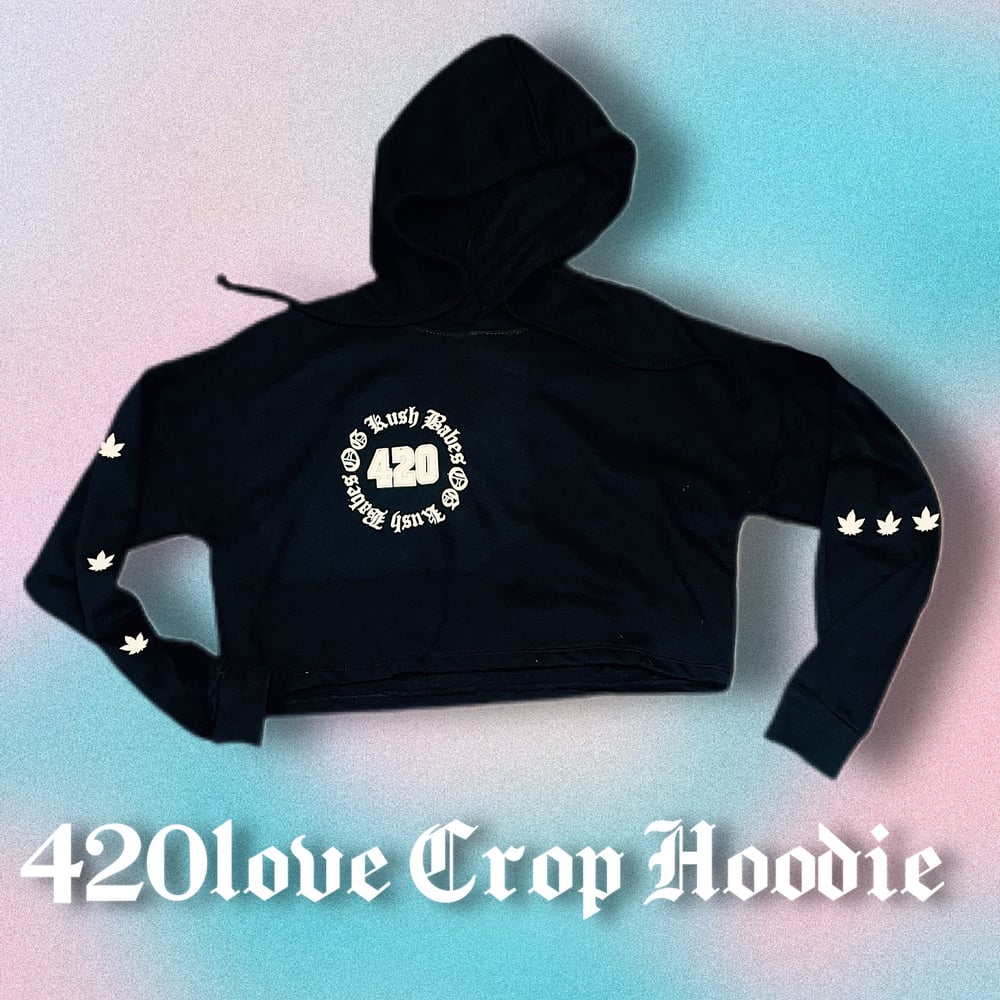 420Love Crop Hoodie