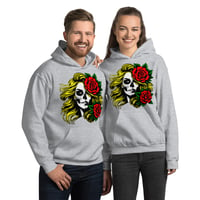 Image 7 of Blonde sugar skull Unisex Hoodie