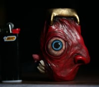 Image 25 of Mini Bic lighter sleeve, Egg Of The King - Handcrafted OOAK