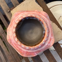 Image 3 of Pink & Black Flutter Dish (large)