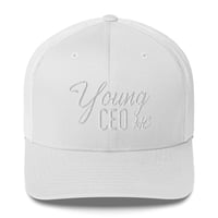 Image 3 of Young CEO Embroidered Trucker Cap with mesh back