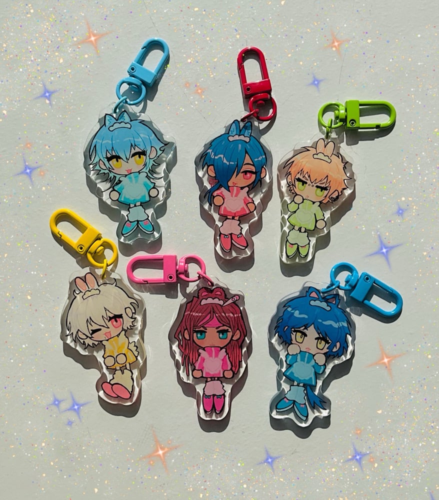 Image of Dramatical Murder Jersey Maid acrylic charms 6cm 