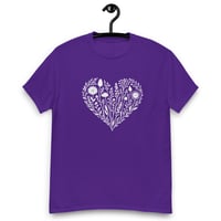 Image 2 of Unisex classic tee, Wildflower Heart T-Shirt | Minimal Floral Heart Graphic Tee