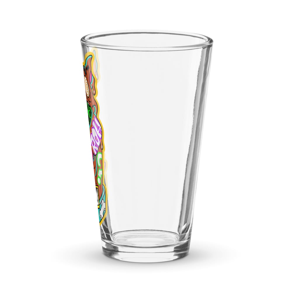 Ruh Roh Shaker pint glass