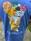 Paradise To Go Short Sleeve Pocket Tee Flo Blue