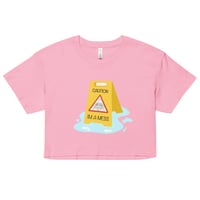 Image 4 of Caution I'm a mess crop top