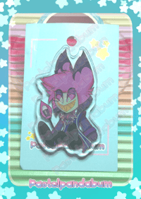 Hazbin Hotel - Neon Alastor Acrylic Pin badge