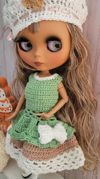 Image 3 of Blythe doll with crochet dress and bolero 