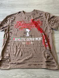 Large brown peanut lace destroyed 