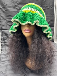 Image 1 of Lucky Clover Ruffle Bucket Hat - Large