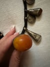 vintage massive shaman coin and agate necklace