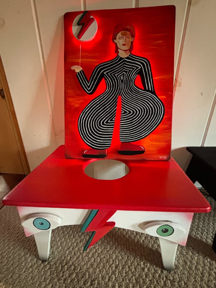 Image of David Bowie L.E.D. Painting/sculpture