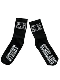 Image 1 of SSR03 - “Traditional” Black Crew Socks 