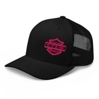 Image 1 of Black pink shield trucker