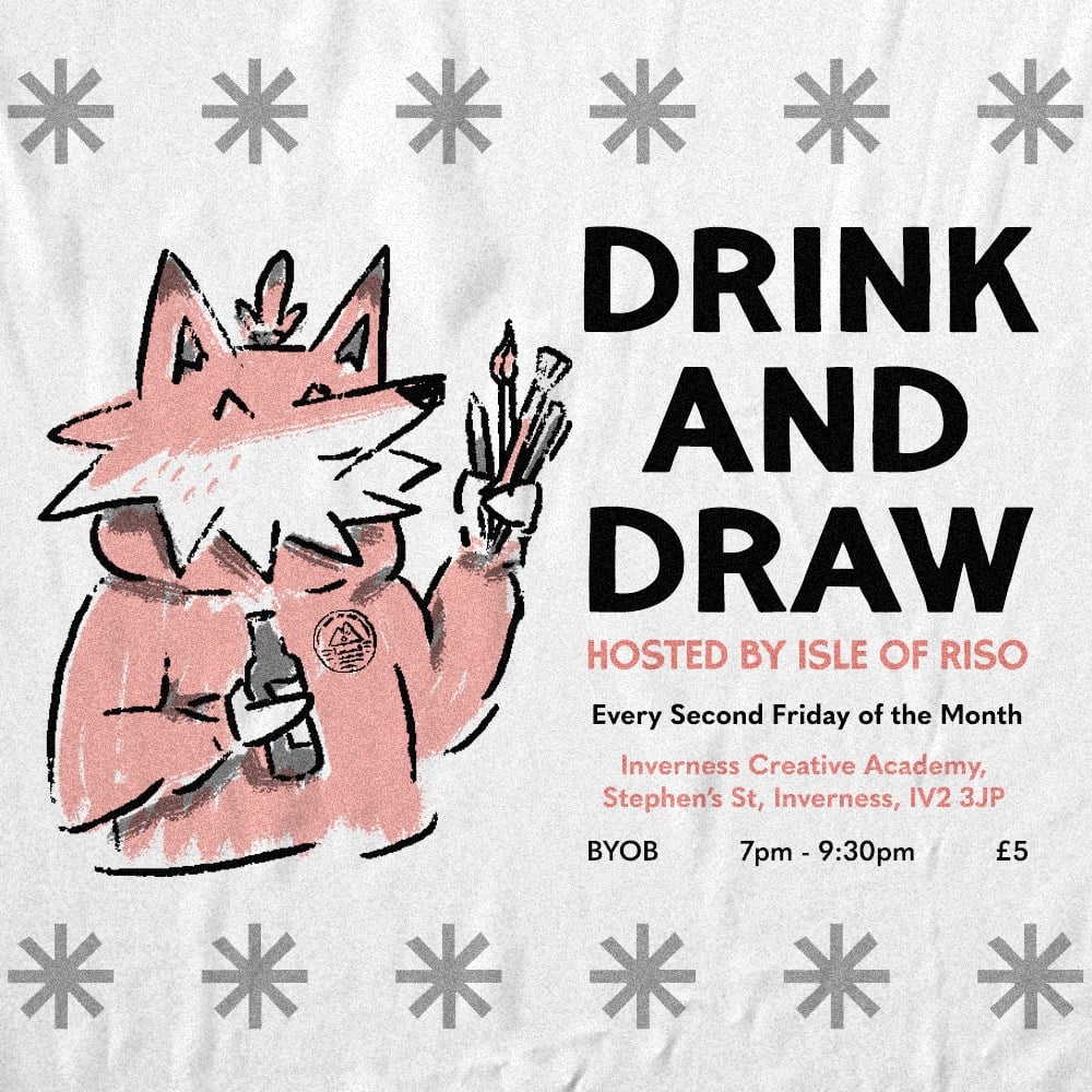 Image of Drink & Draw Hosted by Isle of Riso