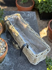 Image 4 of Harolds Signature Hanging Rattan Planter