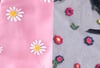 pink mesh floral sleeves