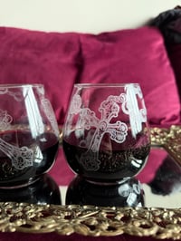 Image 3 of Rosary Stemless wine glasses (set of 2)