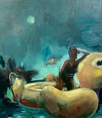 Image 1 of Painting / maleri / "Et øjeblik II" / 60x70 cm