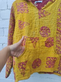 Image 3 of FESTIE hoodie with pocket -yellow and pink