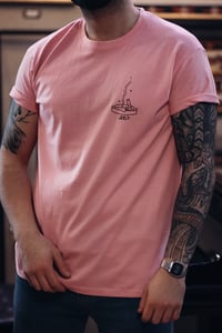 Image 2 of "Smoke" Pink T-Shirt by Jools
