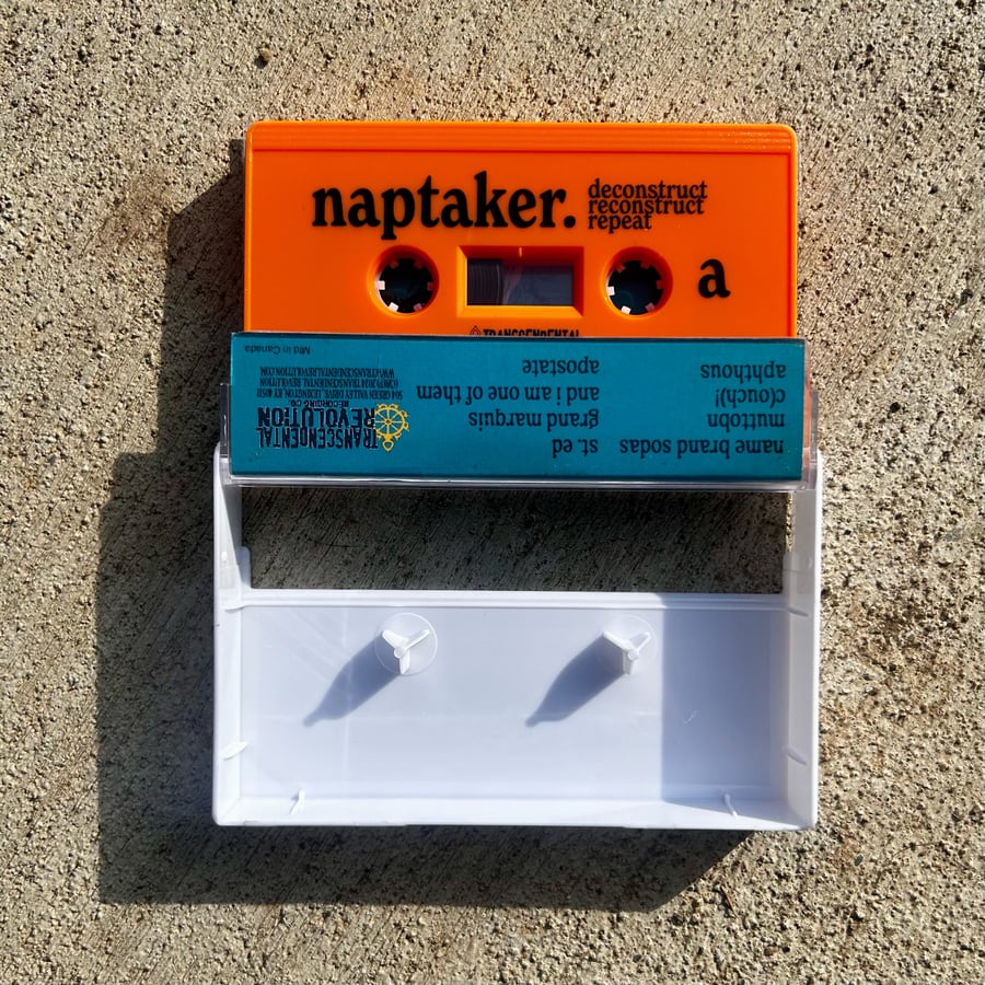 Image of naptaker. - "deconstruct. reconstruct. repeat." Cassette