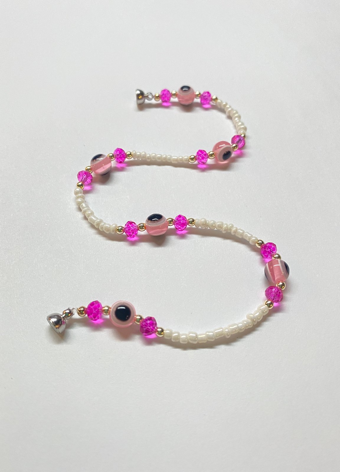 Pink mal deals de ojo bracelet