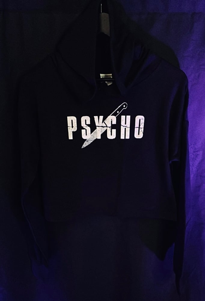 Image of Psycho Cropped Hoodie