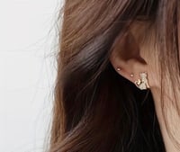 Image 1 of Rhinestone Cat Earrings