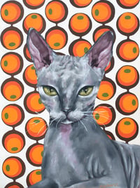 Sphynx Cat Original Painting