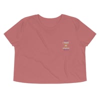 Image 2 of I Trust My Intuition (Embroidered) Crop Tee