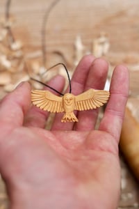 Image 2 of Barn Owl Pendant Necklace