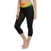 Image 5 of Rainbow Geode Capri Leggings