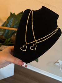 Image 3 of BLING HEART NECKLACE 💖