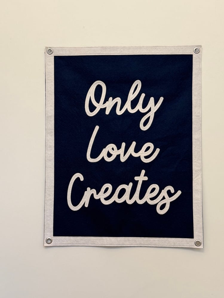 Only Love Creates Script Banner | MarekMade