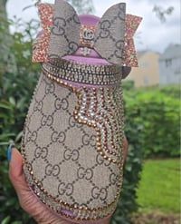 Image 2 of Size 8 Hydrangea with rose gold & Clear rhinestones 
