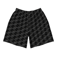 Image 2 of Elis all over logo shorts black