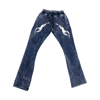 Villi'age "PBG" (Protected By God) Black Acid wash Stacked  Sweat Suit 