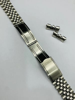 Image of 19mm Seiko curved lugs stainless steel gents watch strap,New.(MU-14)