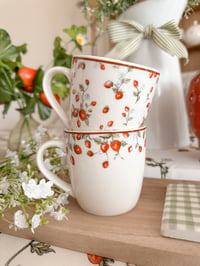Image 1 of The Sweet Strawberry Mugs ( Set or Singles )
