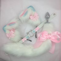 White pink / white Kitten petplay set 🐾😻