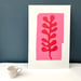 Image of Red Leaf after Matisse handmade prints