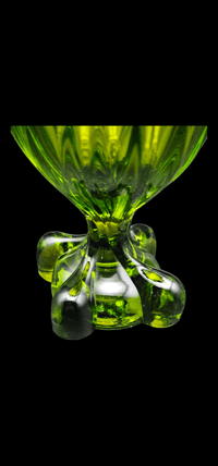 Image 1 of 1930s Avacado Green Viking Sung Vase